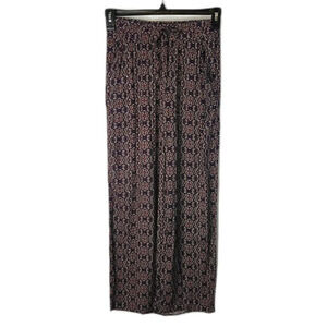 Bepop Floral Boho Lounge Wide‎ Leg Drawstring Casual Pant Size Small